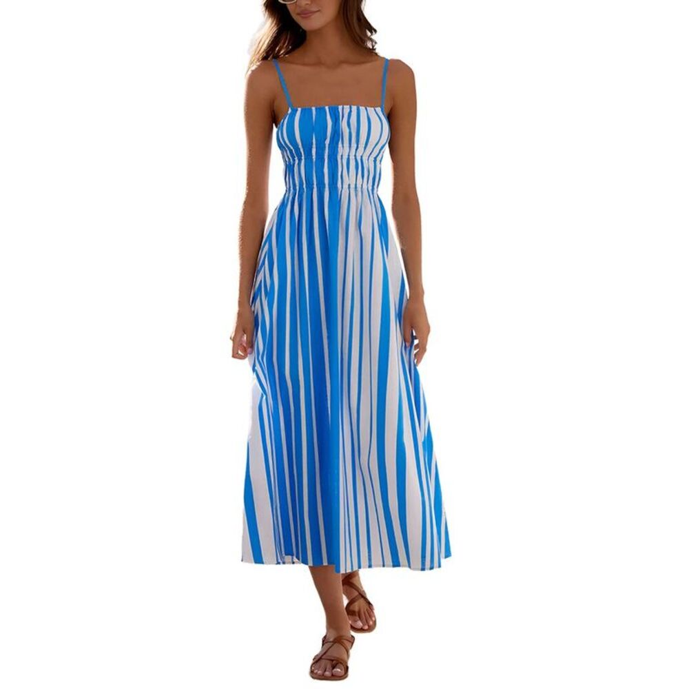Camila Blanco Womens  Printed Midi Dress